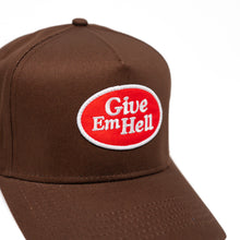 Load image into Gallery viewer, MC &quot;Give Em Hell&quot; Hat - Brown/Red
