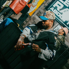 Load image into Gallery viewer, MC "Give Em Hell" Hat - Camo/Blue
